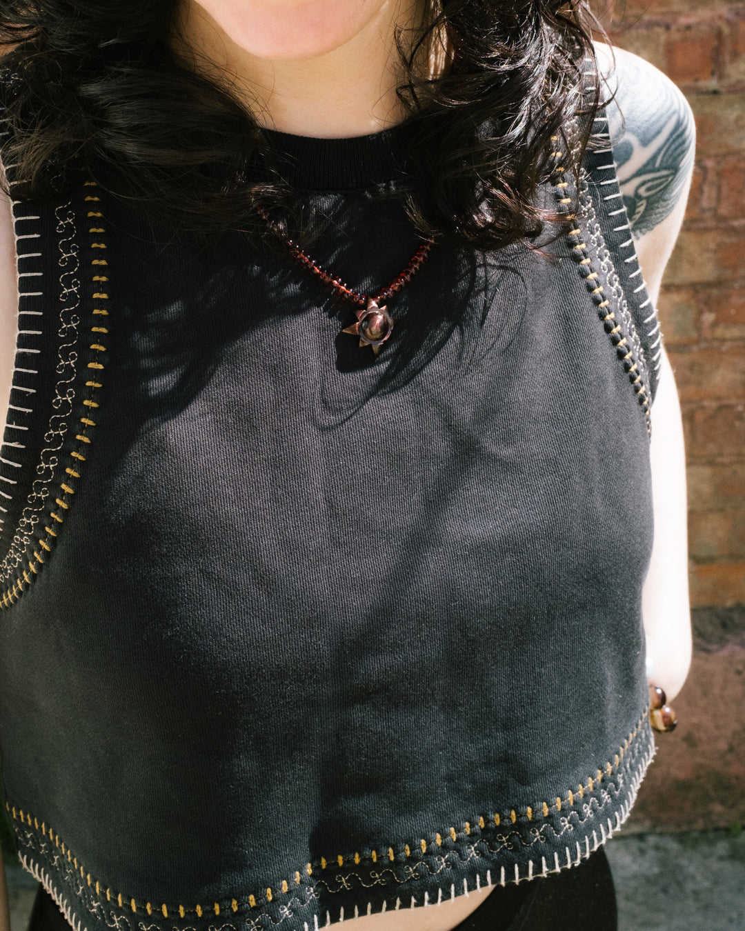 Red Tiger's Eye Solaris Beaded Necklace