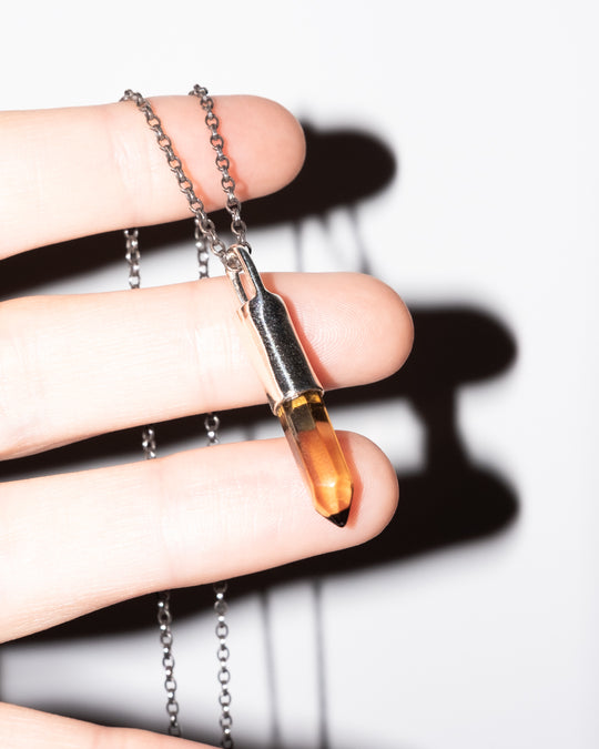 Smoky Citrine Sterling Silver Necklace