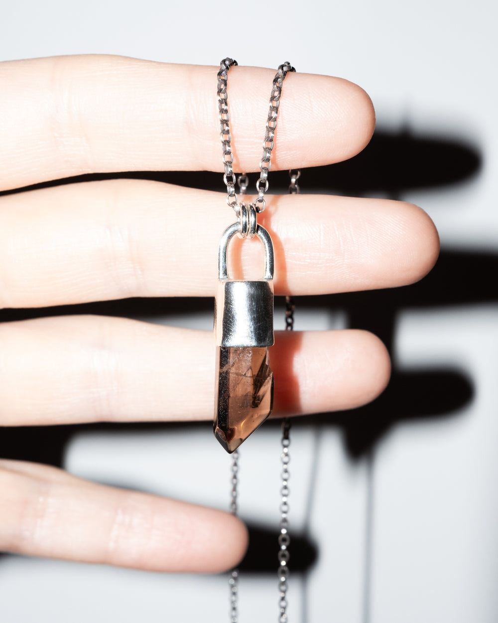 Smoky Citrine Sterling Silver Necklace