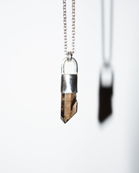 Smoky Citrine Sterling Silver Necklace