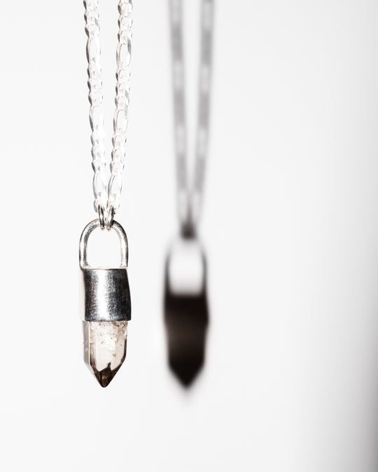 Smoky Quartz Sterling Silver Necklace