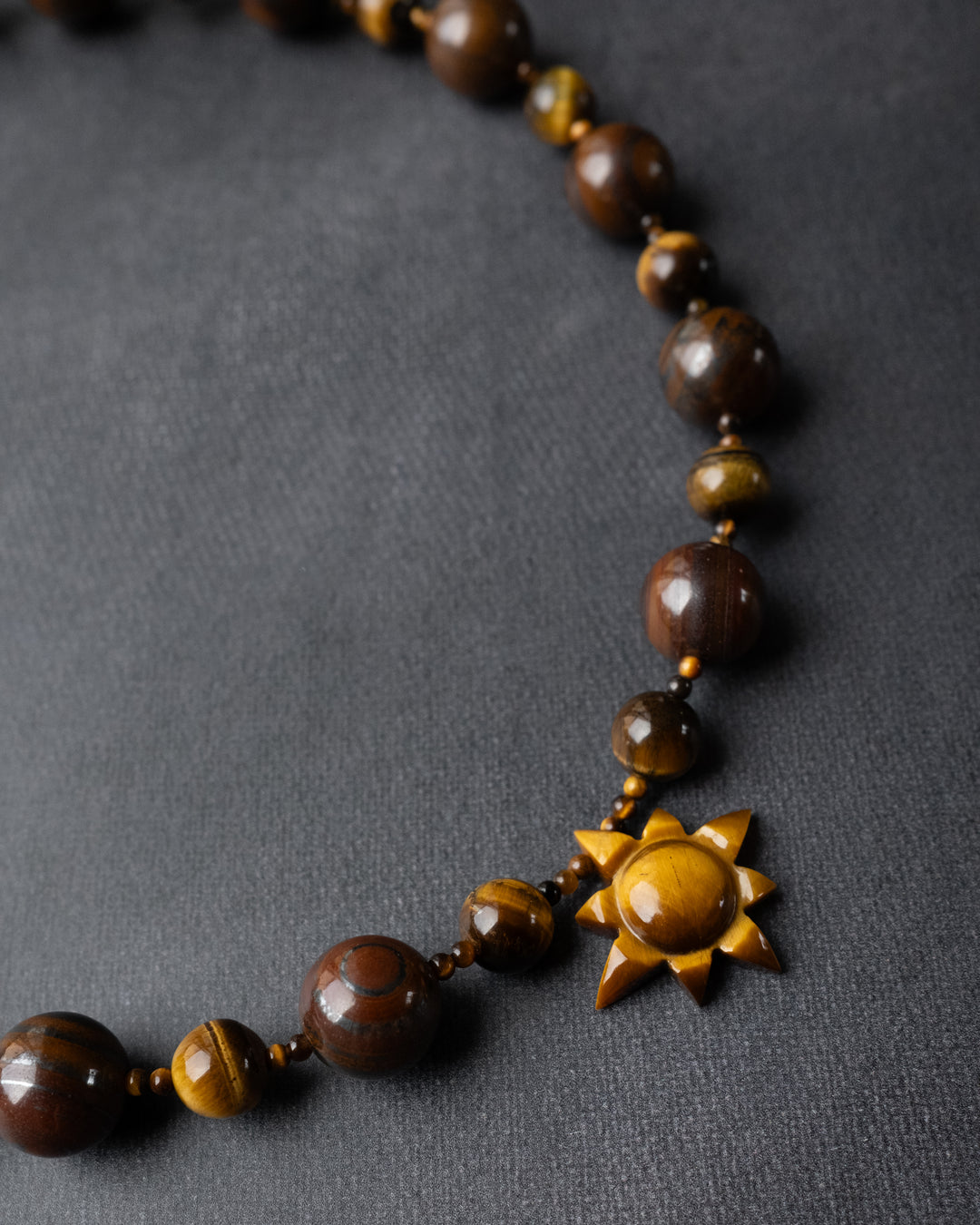Tiger's Eye Solaris Beaded Necklace