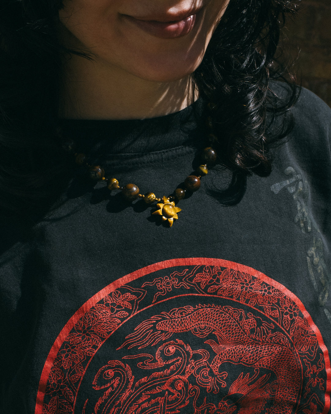Tiger's Eye Solaris Beaded Necklace