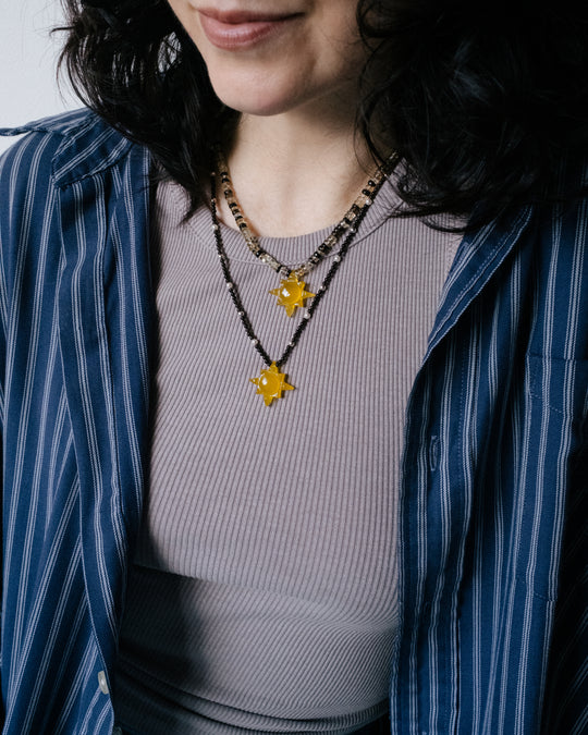 Solaris Satellite Beaded Necklace