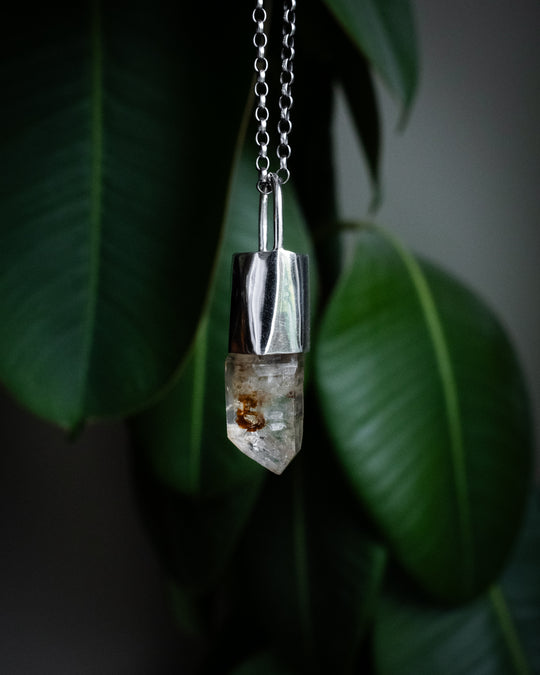 Petroleum Quartz Sterling Silver Necklace #2