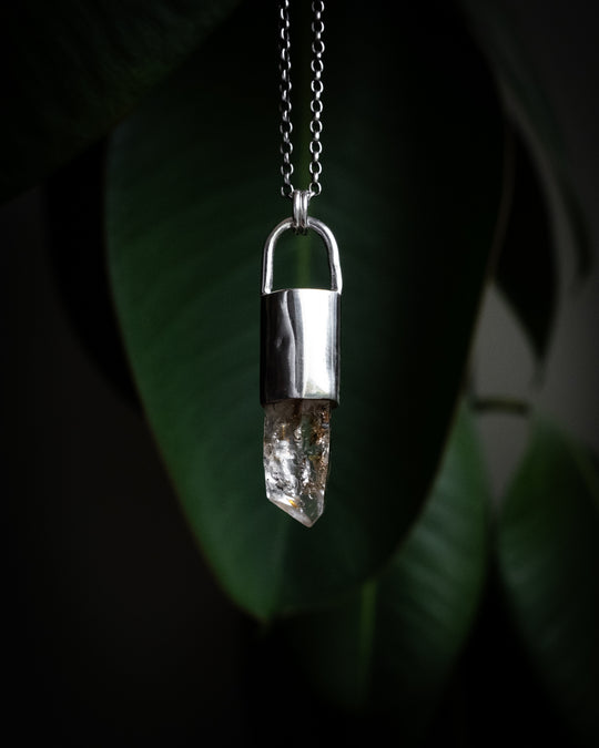 Petroleum Quartz Sterling Silver Necklace #3