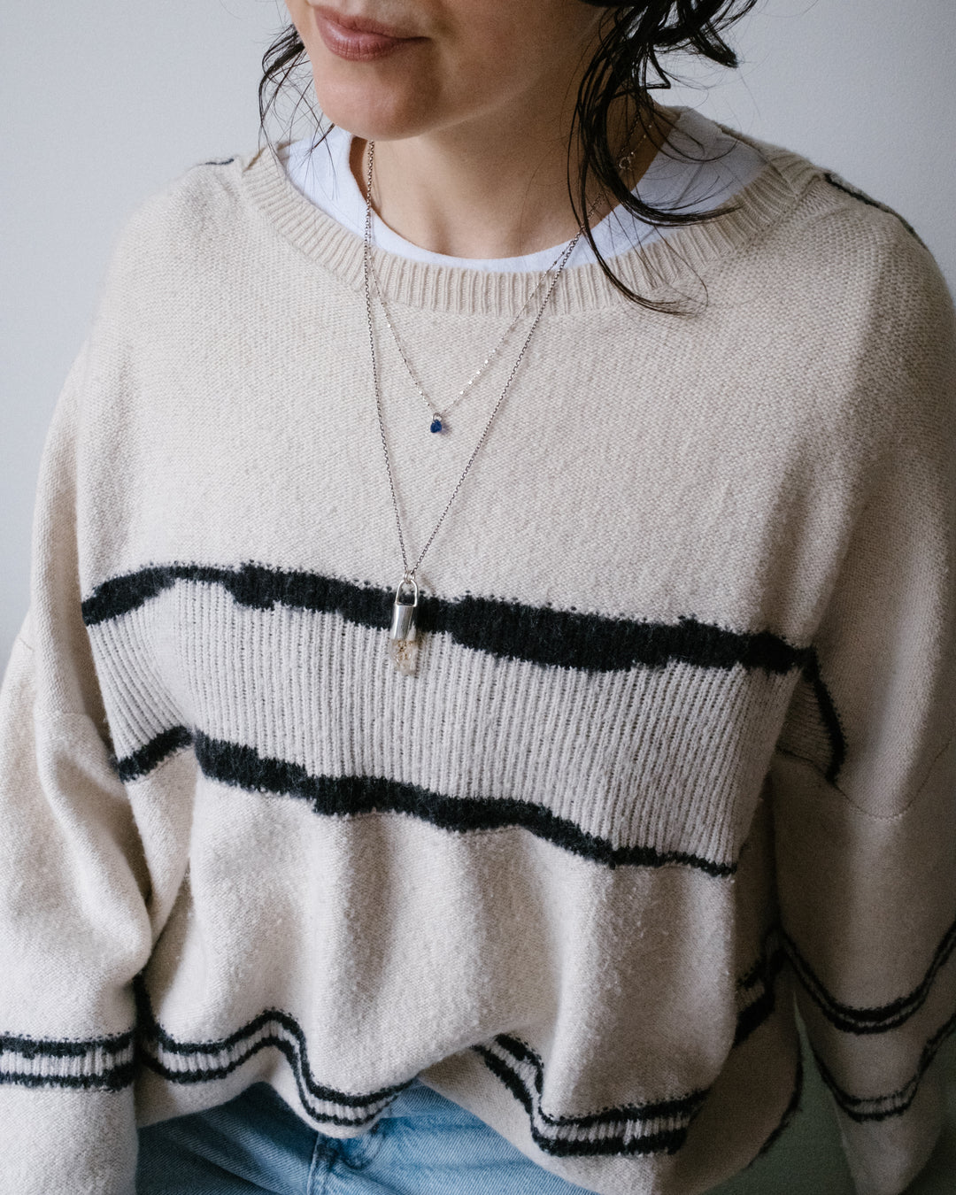 Petroleum Quartz Sterling Silver Necklace #3