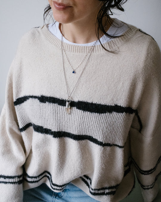 Petroleum Quartz Sterling Silver Necklace #3