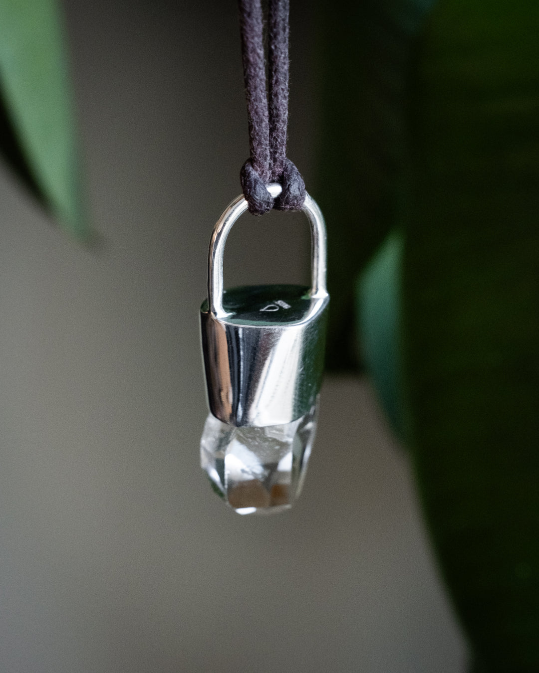 Lemurian Quartz Point Sterling Silver Necklace