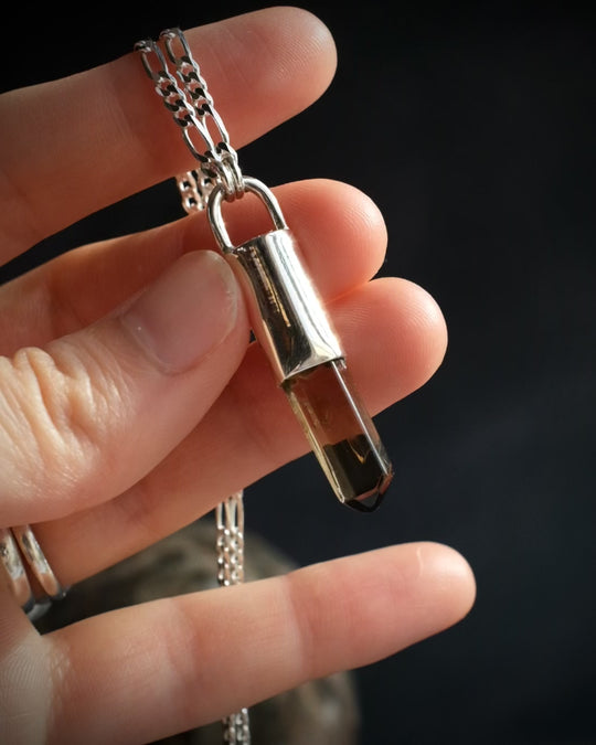 Smoky Citrine Sterling Silver Necklace