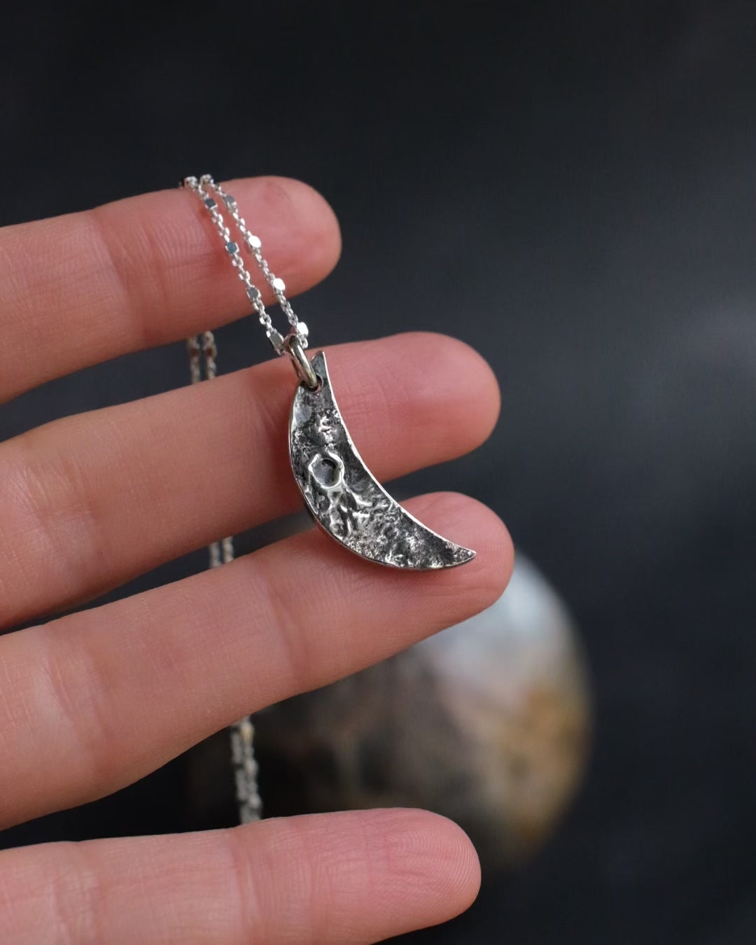 Crescent Moon Necklace #1