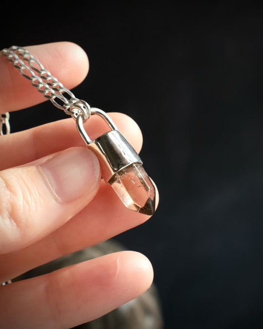 Smoky Quartz Sterling Silver Necklace