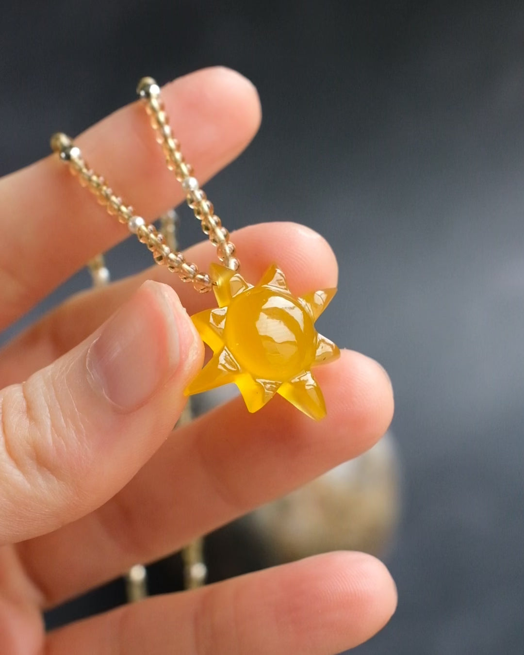 Solaris Satellite Beaded Necklace