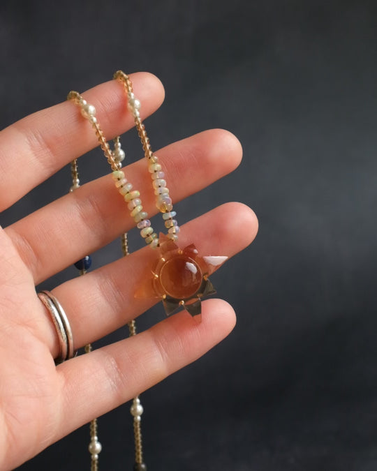 Thermal Hydro Glass Solaris Beaded Necklace