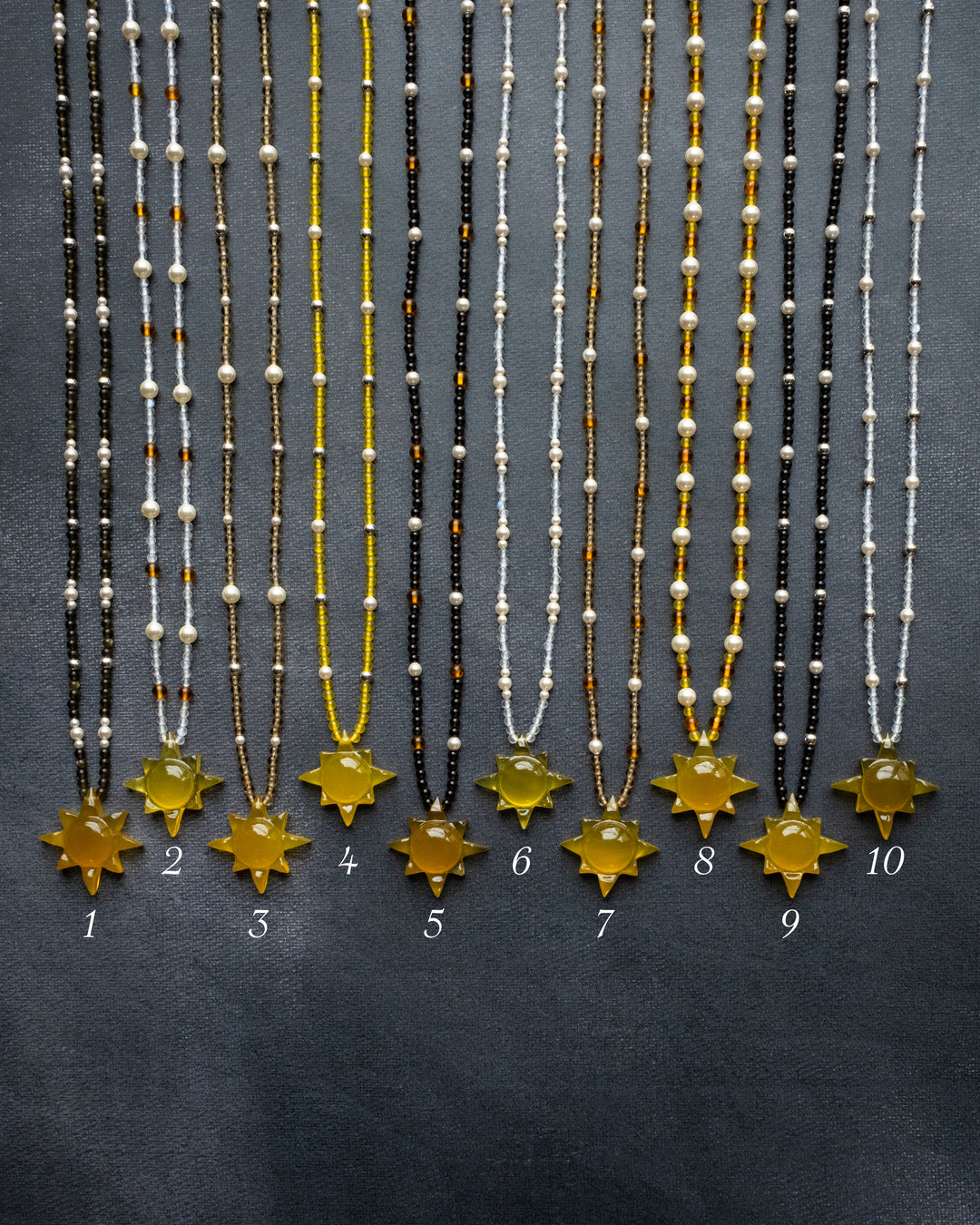 Solaris Satellite Beaded Necklace