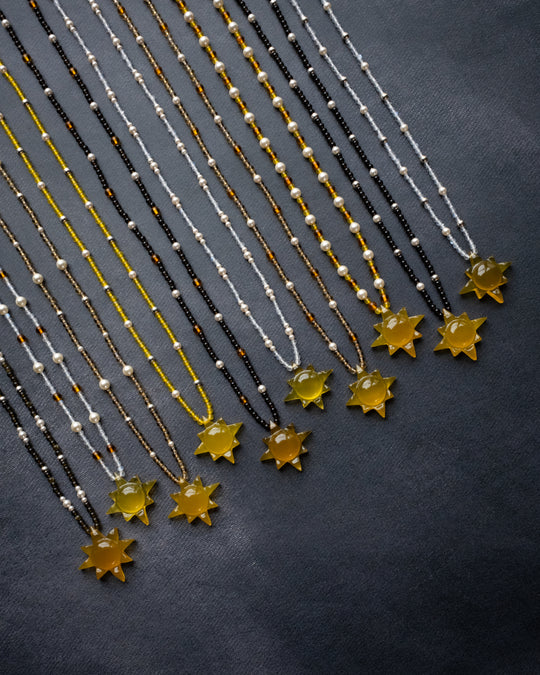 Solaris Satellite Beaded Necklace
