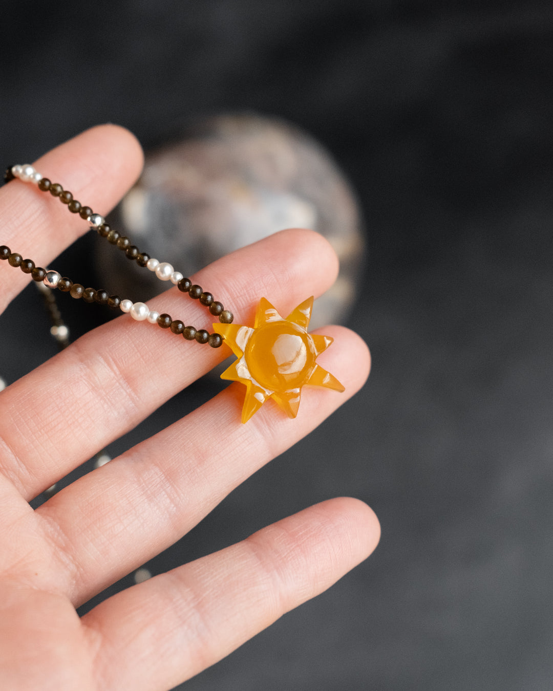 Solaris Satellite Beaded Necklace