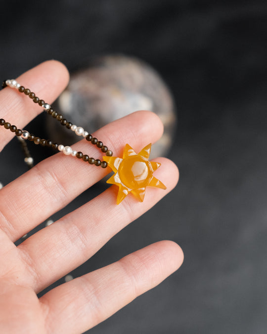 Solaris Satellite Beaded Necklace