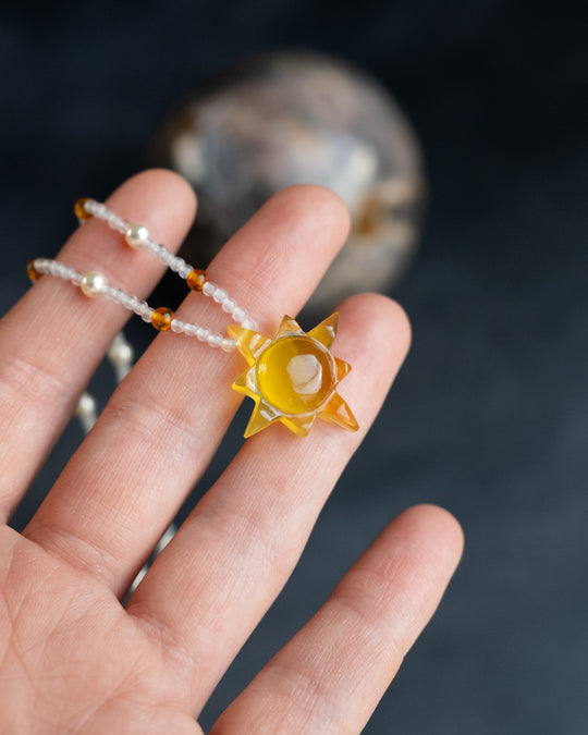 Solaris Satellite Beaded Necklace