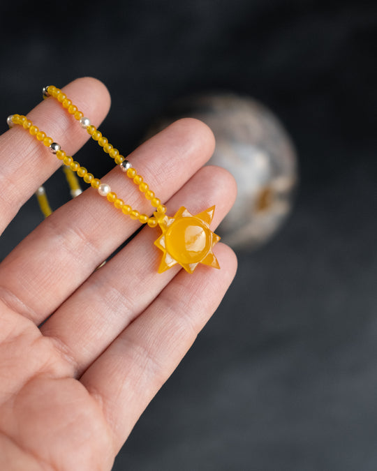 Solaris Satellite Beaded Necklace