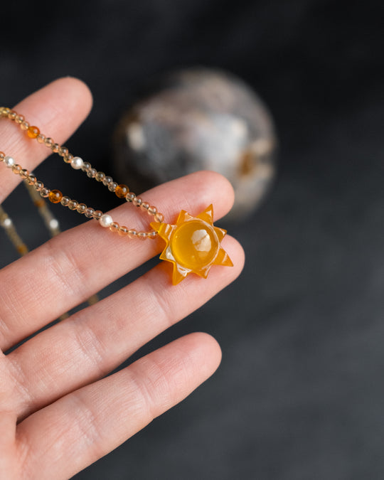 Solaris Satellite Beaded Necklace