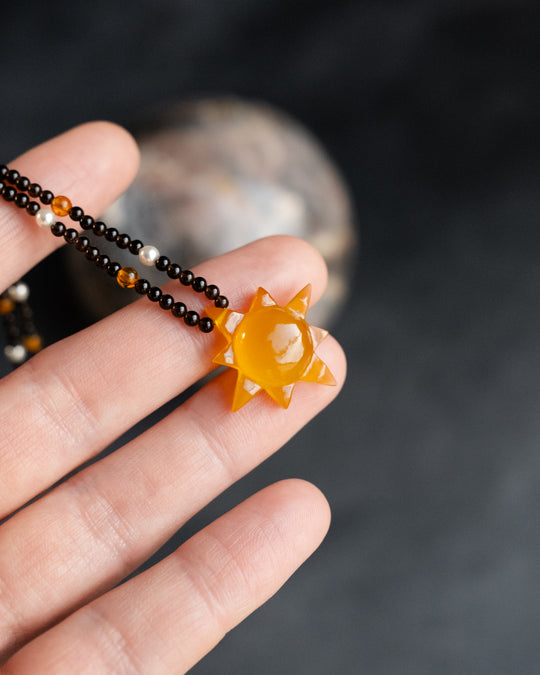 Solaris Satellite Beaded Necklace