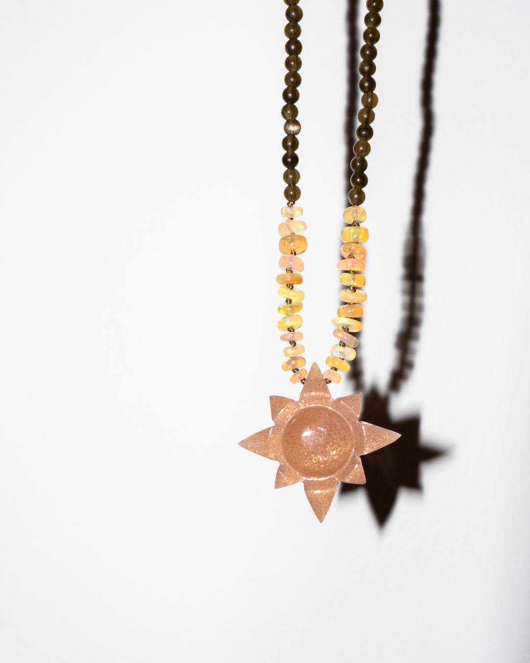 Sunstone Solaris Beaded Necklace