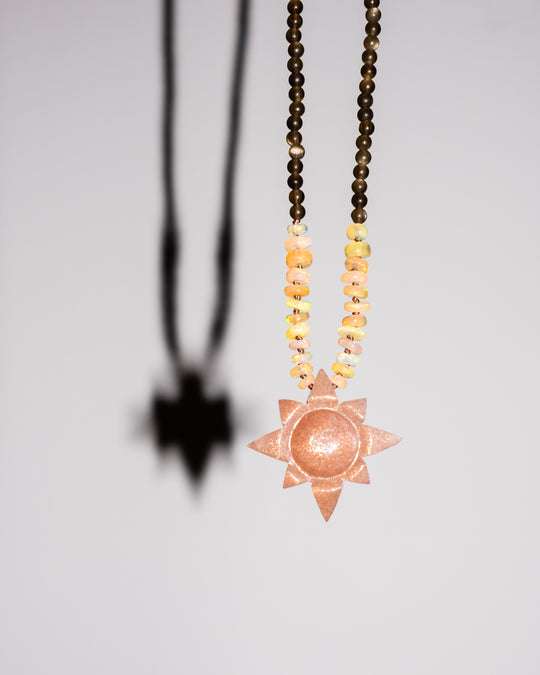 Sunstone Solaris Beaded Necklace