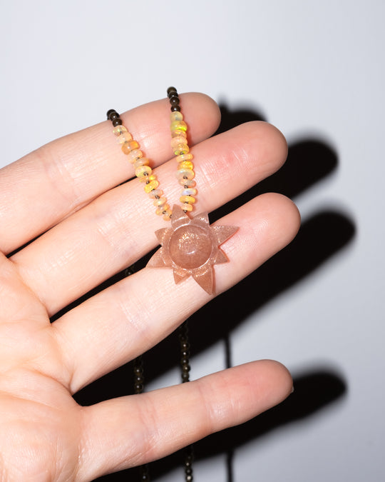 Sunstone Solaris Beaded Necklace
